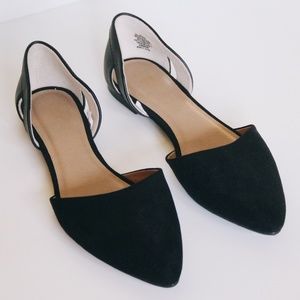 GAP Pointed Toe Flats Black Size 8